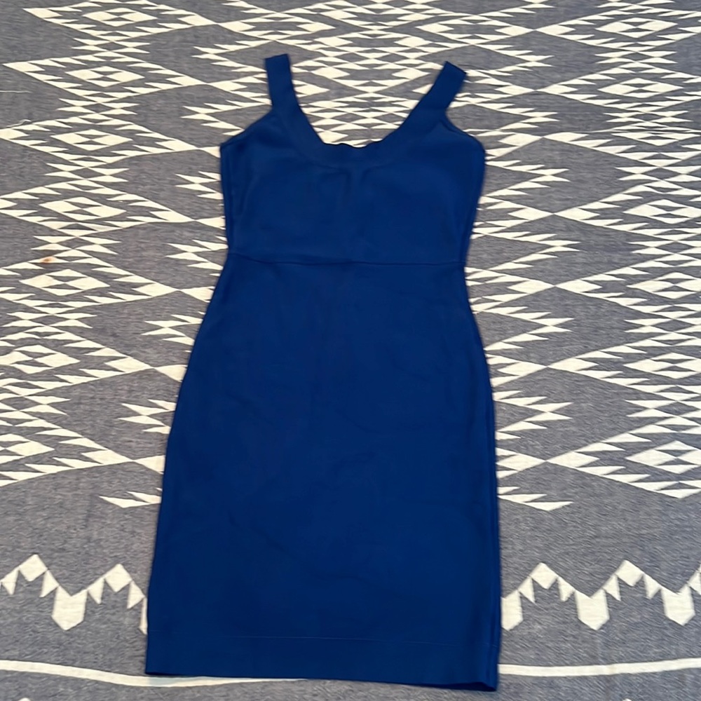 BCBG Maxazria Herve ledger style bodycon dress XS cobalt blue